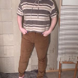 Old Navy brown corduroy pants, size 12